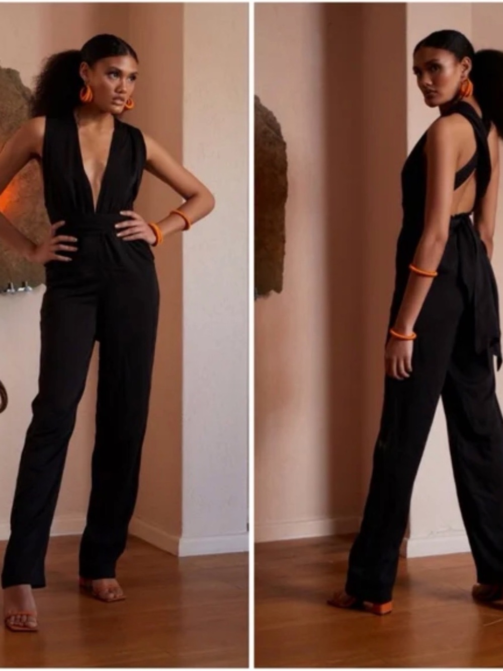 NWOT Diarrablu Sustainable Jumpsuit, Women’s S Black Convertible Jumpsuit - Picture 2 of 11